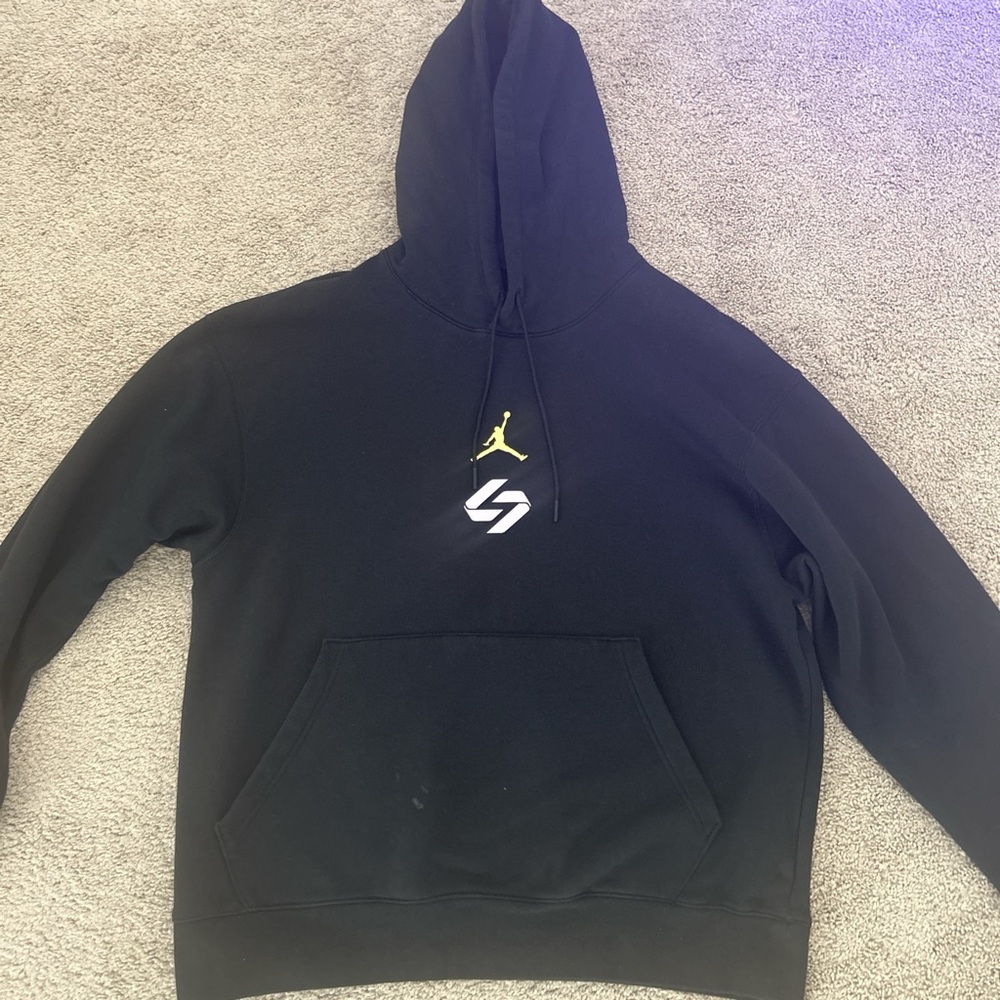 Nike Black Hoodie with Gold Logo